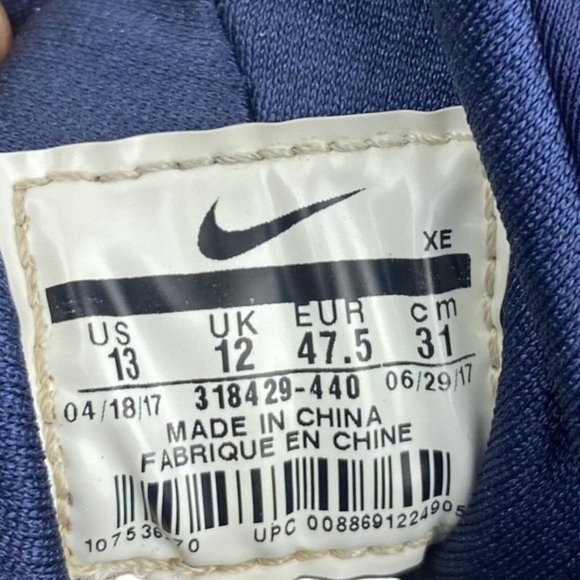 Nike Men's Air Huarache Triple Navy  Blue 2017 318429-440  US 13 - Picture 13 of 13